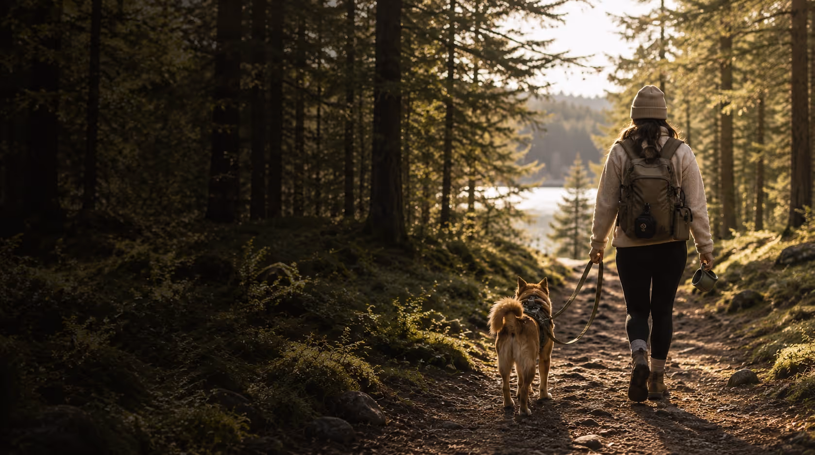 Scout on Coastal trail